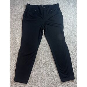 Simply Vera Black Skinny Pants Womens 0X 14 Short Stretch